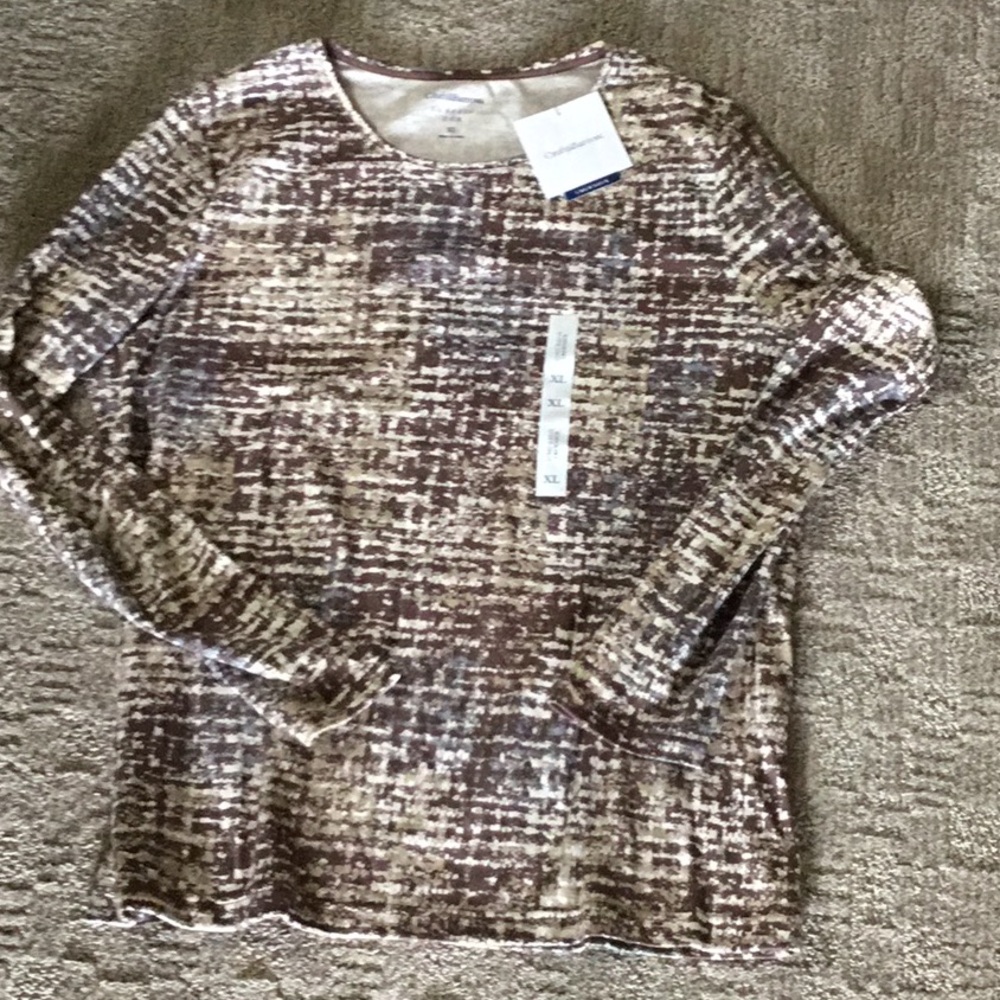 Croft&Barrow lg sl tee size XL NWT